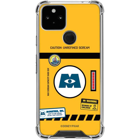 Disney Monsters Inc. Scream Canister Google Pixel 5 Clear Case